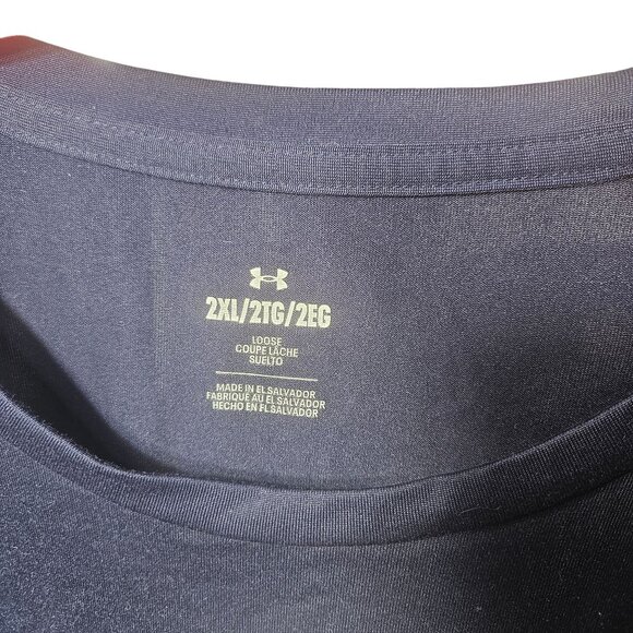 Under Armour United States Naval Academy Long Sleeve Shirt 2XL Navy Loose Fit - Picture 6 of 6